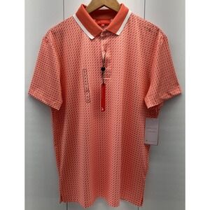 Redvanly Men's Divine Performance Golf Polo Shirt - Coral - Size Small NWT $110‎
